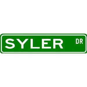  SYLER Street Sign ~ Personalized Family Lastname Novelty 