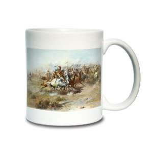  Battle of Little Bighorn, C.M. Russell, Coffee Mug 