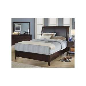 Urban Loft California King Size Low Profile Sleigh Bed with Synthetic 