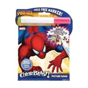   Marvel Spider Man Mess Free Invisible Ink Coloring Books Toys & Games
