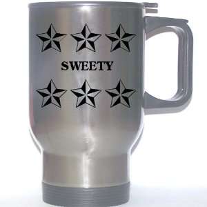  Personal Name Gift   SWEETY Stainless Steel Mug (black 