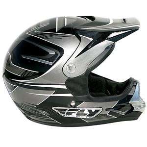  Fly Racing Venom Helmet   2008   Small/Black/Silver 