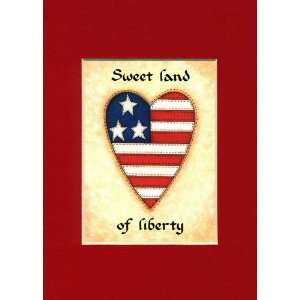  Sweet Land Liberty Saying Home Decor Wall Sign