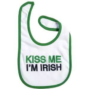  Kiss Me Im Irish Baby Bib   Green/White/Blue   by Carters Baby