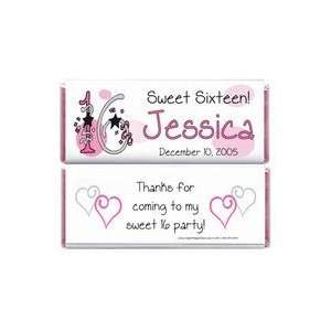 BD268   Sweet Sixteen Birthday Candy Bar Wrappers Kitchen 