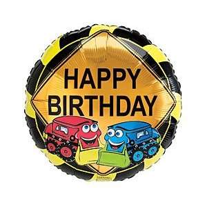  Bulldozer Happy Birthday 18 Mylar Balloon Health 
