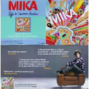  Mika   Life In Cartoon Motion   Two Sided Poster   New 