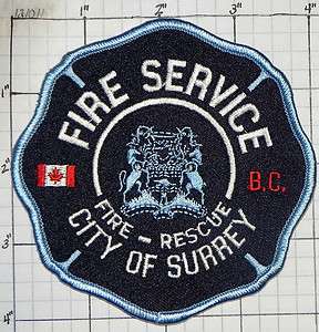 CANADA, CITY OF SURREY FIRE RESCUE BLUE PATCH  