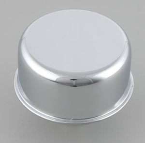 Chrome Oil Breather Cap Press In 1 1/4 Chevy Ford Dodge  