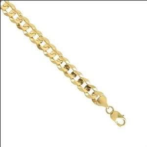 14k Yellow Gold, Classic Curb Link Chain Necklace 280 Gauge 10mm Wide
