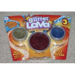  Glitter Lava   Incredible Activity Putty   3 pack Gold 