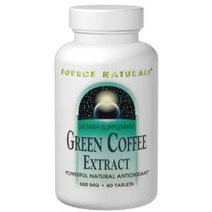  Green Coffee Extract 500 mg 30 Tablets   Source Naturals 