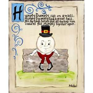  Humpty Dumpty Classic Nursery Rhyme Framed Art Everything 