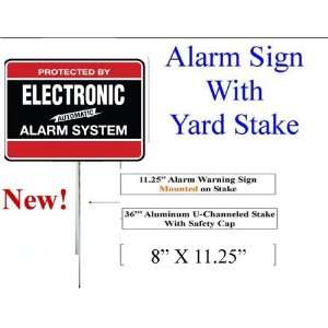  SECURITY SIGN   #103 BURGLAR ALARM SYSTEM WARNING SIGN ON 