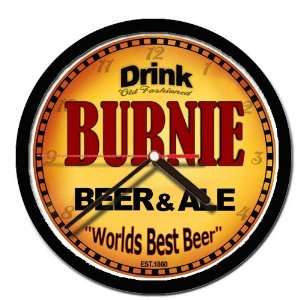  BURNIE beer and ale cerveza wall clock 