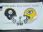 Super Bowl 45 Dueling Helmet Towel, Green Bay Packers