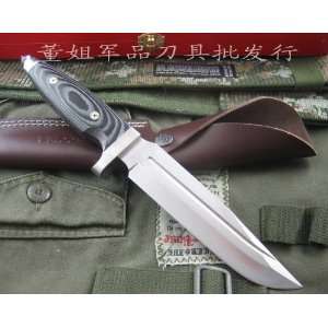   micarta handle survival hunting fixed knife 59hrc