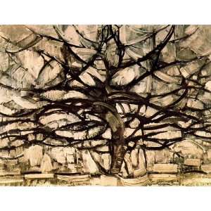   canvas   Piet Mondrian   24 x 18 inches   silver tree