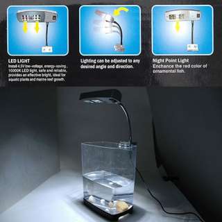   Clip LED Light White Lamp Fashionable for Fish Tank ★★ 2W  