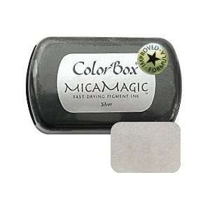    ColorBox MicaMagic Pigment Ink Pad   Silver Arts, Crafts & Sewing