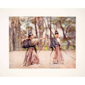  1905 Color Print Mortimer Menpes Oriental Art Japanese Men 