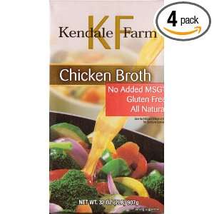   Gluten & MSG Free Chicken Broth 32 Oz. Easy Open Container (Pack of 4