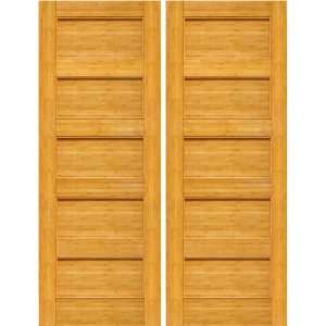   10 2 72x96 (6 0x8 0) Pair of Contemporary Interior Bamboo Doors