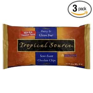 Tropical Source Chocolate Chips Semi Sweet, Gluten Free, 10 ounces 