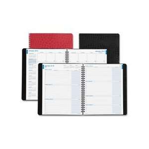  Weekly/Monthly Planner, 2PPW, 7 1/4x9, Red Office 