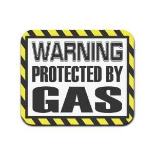  Warning Protected By Gas Mousepad Mouse Pad