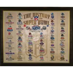  The History of The Super Bowl Championship 13x16 Plaque 