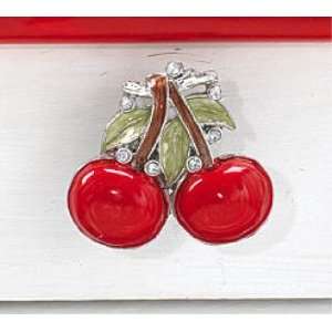   Cherries CHERRY Drawer PULLS cabinet knobs 4 Fruit