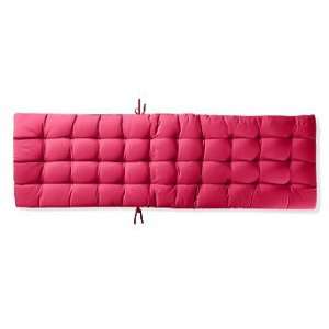  Tufted Chaise Cushion in Sunbrella Pink   75 x 23 