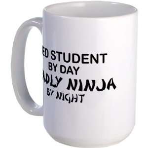 Med Student Deadly Ninja Humor Large Mug by   