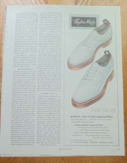   is from May 1948. It features a pair of the Genuine White Buck Shoes