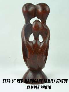 Suar Wood Abstract Family Statue Modern Art ST74RM  