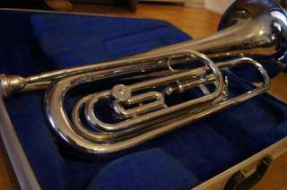 Fine shape,plays great,has one trumpet type valve, one rotary valve 