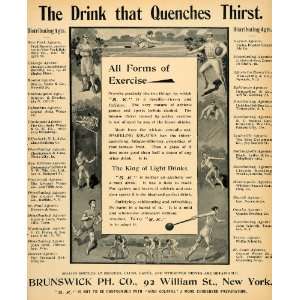  1897 Ad Thirst Quenching Light Sports Drinks S K Kola 