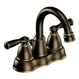  Handle Low Arc Bathroom Faucet, Mediterranean Bronze