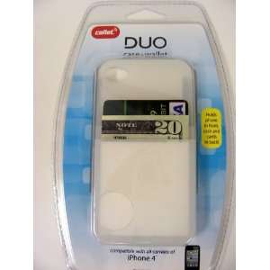  Callet Duo Case + Wallet for iPhone 4, White   SE7648264 W 