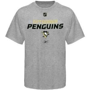  Reebok Pittsburgh Penguins Ash Subzero T shirt