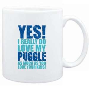 Mug White  YES I REALLY DO LOVE MY Puggle  Dogs  Sports 