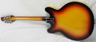 Vintage 60s Baldwin Burns 706 Semi Hollow Electric Guitar w/Vibrato 