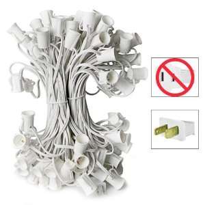   12 in. Spacing   White Wire   Commercial Christmas Lights   HLS C9 50W