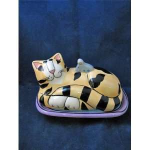  Candace Reiter Chef Cat Butter Dish