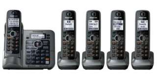 Panasonic KX TG7645M 7645 DECT6.0+ Cell PSTN ITAD 5 Handsets 