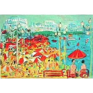  Plage de Cannes by Andre Cottavoz, 30x22