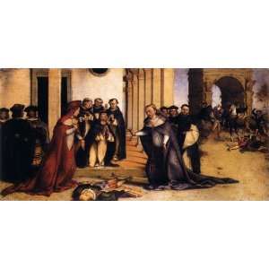   24 x 12 inches   St Dominic Raises Napoleone Orsini