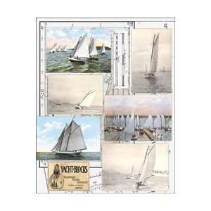  Penny Black Sticker Sheet 7X9 Vintage Sailing