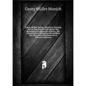   Von Otto Julius Bierbaum Et Al. (German Edition) Georg MÃ¼ller